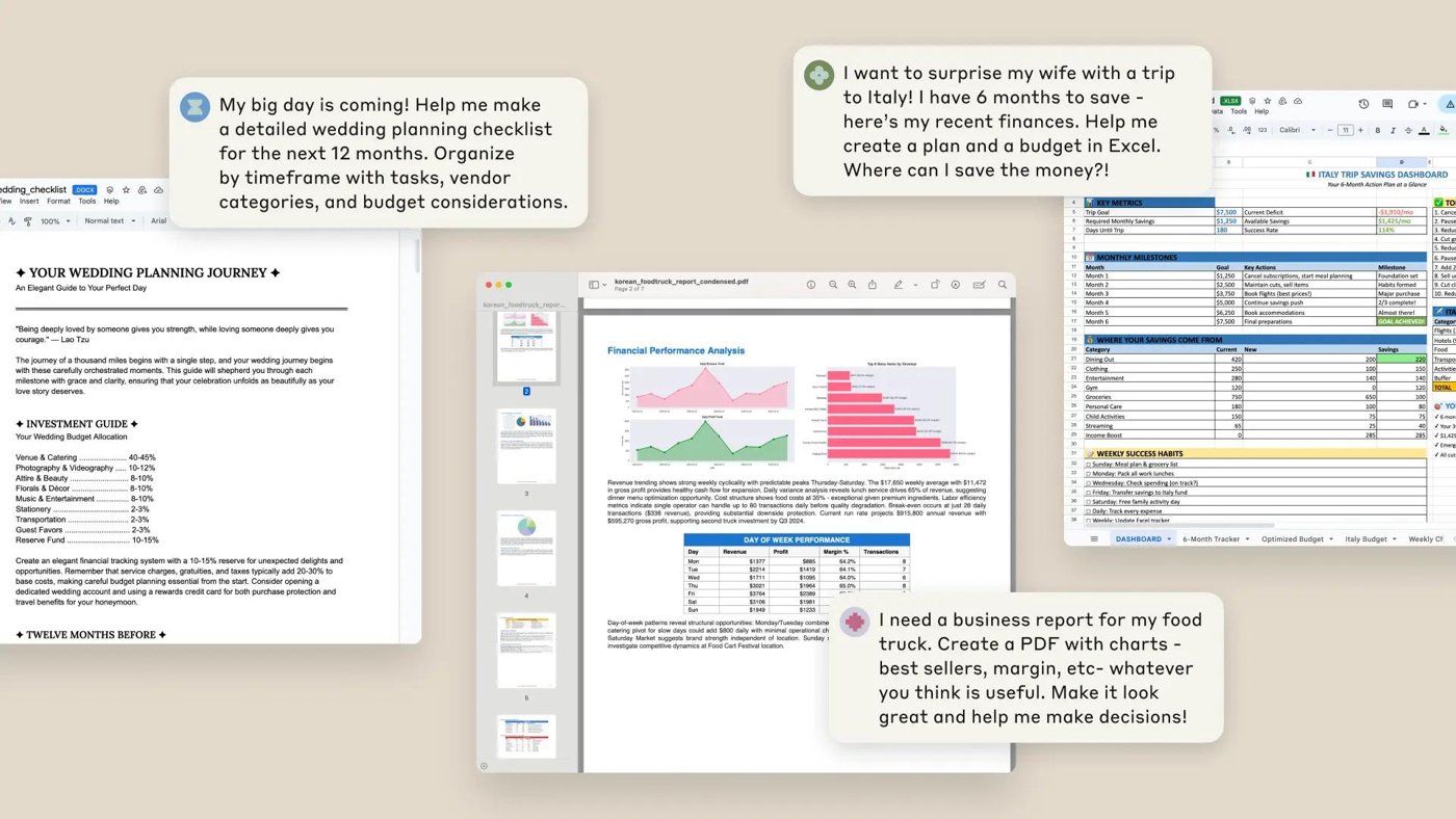 官方示例：用自然语言让 Claude 生成 Word、PDF 和 Excel 文件
