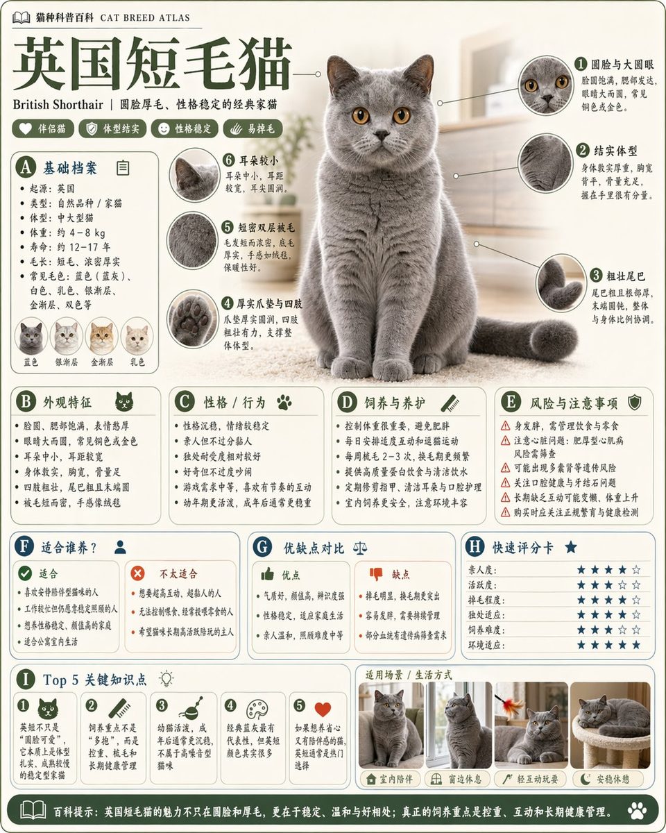 知识卡片提示词：图鉴式科普百科信息图（猫种、植物、矿物都能做）